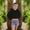 thumbnail image 3 of Generic Girls Cropped Hoodie Long Sleeve Crop Tops Tie-dye Hoodies Hooded Pullover Sweatshirts for Kids 5-14 Years, 3 of 4