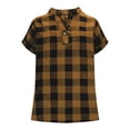 thumbnail image 5 of yillto Womens Plus Size Shirts V Neck Short Sleeve Tunic Tops Summer Fashion Trendy Clothes XL-4XL, 5 of 7