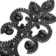 thumbnail image 3 of BESTYASH Adornos De Hombro Negros Con Borlas Y Pedrería Para Ocasiones Especiales Y Vestidos Vintage, 3 of 8