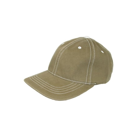 - Size Large/Xlarge Cotton Contrast Stitch Sports Baseball Hat, Olive Green