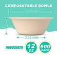thumbnail image 2 of Cuencos de papel compostables JINVOGREEN 12 oz, 500 unidades a granel, 2 of 9