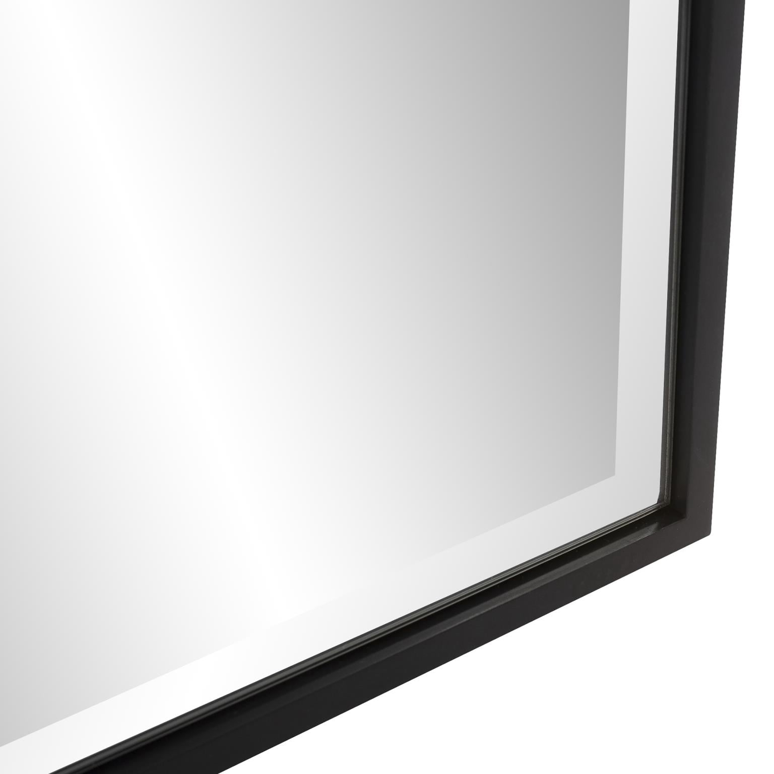 Tyler Dillon Black Rectangular Full Length Beveled Wall Mirror 20"W x 60"H
