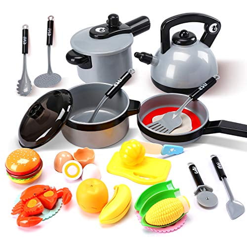 Battat Deluxe Kitchen Pretend Play Accessory Toy Set 71pcs Including Pots/&pans for sale online