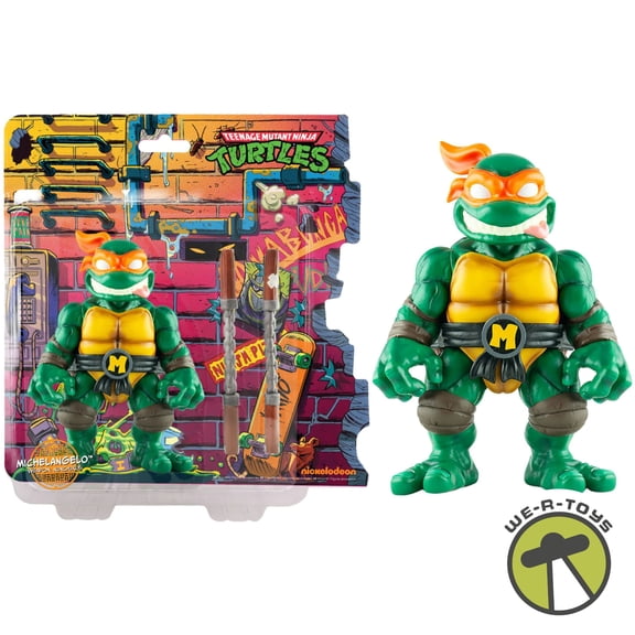 TMNT Michelangelo 8 Inch Soft Vinyl Action Figure Mondo