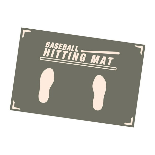 Tapete de béisbol para bateo, tapete de entrenamiento de postura de bateo, 23,6 x 35,4 pulgadas, almohadilla de ejercicios con piezas B