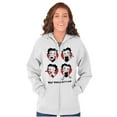 thumbnail image 5 of Betty Boop What Would She Hearts Zip Hoodie Sweatshirt Women Brisco Brands M, 5 of 6