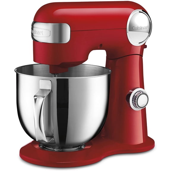 Restored Cuisinart SM-50R 5.5Qt Capacity Mixer Red (Refurbished)