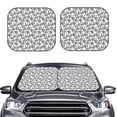 thumbnail image 2 of Wukai Snake Print Windshield Sun Shade, Car Front Window Shades Sunshade Cover Sun Visor Shield Block Automotive Interior Protector Blocks UV Rays-Small, 2 of 6