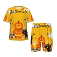 thumbnail image 1 of Easygdp Happy Halloween1 for Short-Sleeve Tee and Sleep Short Pajama Set for Kids, 2-piece-Small, 1 of 6
