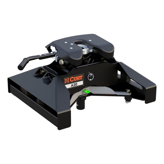 CURT 16074 A20 5th Wheel Hitch, 20,000 lbs, Select Nissan Titan XD, 8-Foot Bed Puck System