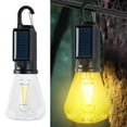 thumbnail image 2 of Solar Tent Lights,Solar Rechargeable Hooked Camping Light,Portable LED Camping Lantern 4 Modes Tungsten Light Tent Lamp with Clip Hook for Camping, Hiking, Backpacking, Emergency Outage, 2 of 8