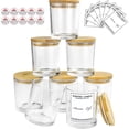 thumbnail image 1 of 10oz, 8 Pack Thickened Glass Jars With Metal Lids, Candle Containers for DIY Craft (8pcs Clear), 1 of 7