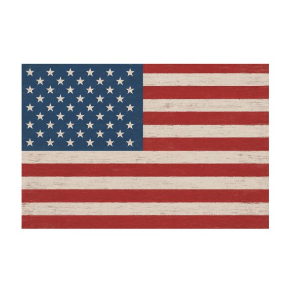 American Flag Canvas Wall Art For Living Room 16"x24 in