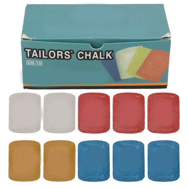 Tailors Chalk, Different Colors 10 Pieces Premium Paraffin Sewing Notions For Cutting For DIY For Tailoring