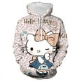 Hello Kitty Sanrio Kuromi Kawaii Hoodie Fashion Trend Cute Cartoon Soft ...