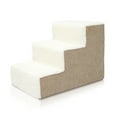 thumbnail image 3 of Precious Tails High Density Foam Sherpa Top Wide 3 Steps for Dog/Cat, 3 of 8