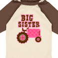 thumbnail image 4 of Inktastic Pink Tractor Big Sister Girls Long Sleeve Baby Bodysuit, 4 of 5