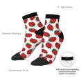 thumbnail image 6 of Rocae Hand Drawn Strawberry for Premium Adult Socks,Comfortable, Breathable, and Durable Socks, Perfect for Everyday Wear, 6 of 7