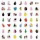 thumbnail image 3 of Pegatinas Barbapapas Anime de vinilo impermeable, paquete de 50 unidades, 3 of 3