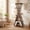 Brown, variant on ELLEGNT 73" Multi-level Cat Tower with Elevated Perch and Large Condo – Wooden Cat Tree with Dangling Balls, Brown