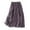 Purple, variant on HAiming Womens Cotton Linen Skirts Double Layer Elastic Waist Long Maxi Skirt Spring Summer Boho Beach A-Line Skirt