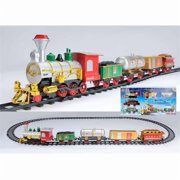 Battery Operated Lighted & Animated Christmas Express Train Set with Sound