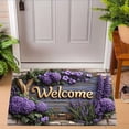thumbnail image 4 of Summer Welcome Mat, Non-Slip Rubber Backing Door Mat for Indoor Outdoor Use, Decorative Rug for Entries Porch Patio, 40x60cm Floor Mat with Dirt Trapping, 4 of 6