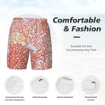 thumbnail image 5 of Gaeub Corals Mens Swim Trunks Stretch Beach Shorts Quick Dry for Men Swim Shorts Swimwear with Pockets- Large, 5 of 9