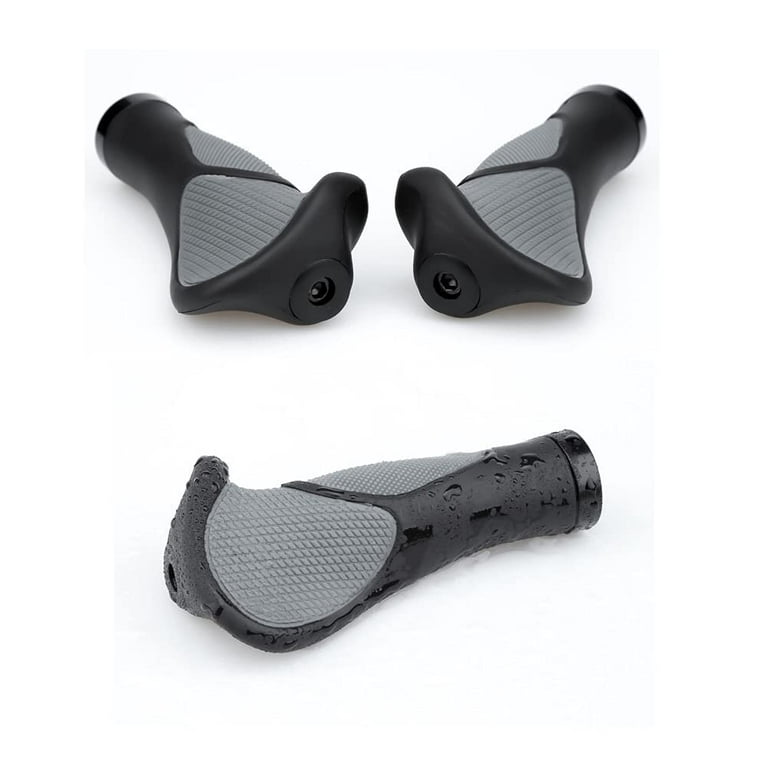 Universal Bicycle Handlebars Ergonomic Anatomic Handlebar Grip Triple Density Bar end Extensions Soft Anti Slip Absorb Shock Comfort for Bicycle MTB