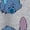 HEATHER GREY, variant on Lilo & Stitch - Stitch Pose Grid - Women's Oversized T-Shirt