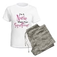 thumbnail image 5 of CafePress - Super Nurse Women's Light Pajamas - Women's Short Sleeve Print T-Shirt and Pants Light Cotton Pajama Set, 5 of 7
