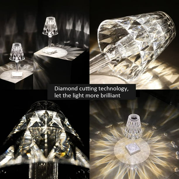 Crystal bedside table lamps deals