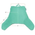 thumbnail image 6 of Reading Pillow, Petite Back Pillow, Backrest Pillows for Bed with Arms, Shredded Memory Foam Back Pillows for Sitting in Bed, Small Back Support Pillow for Kids & Teens, Mint, 6 of 6