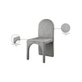 thumbnail image 2 of Meridian Furniture Summer Grey Velvet Dining Side Chair (Set of 2), 2 of 6
