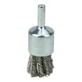 thumbnail image 1 of Cepillo con extremo de alambre Weiler 10030, relleno de acero inoxidable de 3/4 nudos, 1 of 2