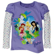 Disney Fairies - Fairy Fabulousness Girls Juvy 2fer Long Sleeve T-Shirt - Juvy 4