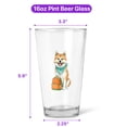 thumbnail image 5 of Hardworking Akita Ready Back to School New Year Classes 16oz Pint Beer Glass Mug Inu Dog Lover Beer Glasses Cup - 12011, 5 of 5