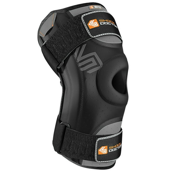Troy Lee Designs Shock Doctor Knee Stabilizer With Flexible Support, Helps Prevent And Heal Lateral Instability, Minor Ligament Sprains, Small, Black