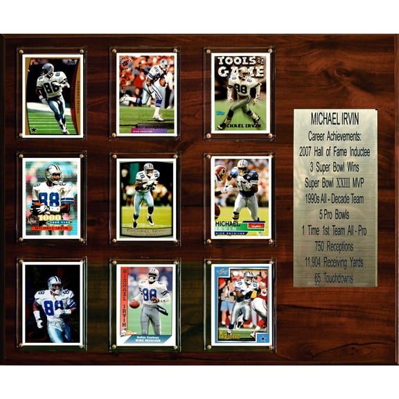 Michael Irvin Dallas Cowboys 15'' x 18'' Plaque