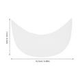 thumbnail image 2 of HOMEMAXS 10 Pcs Cap Hat Brim Accessories 16.50X11.00X0.10CM White, 2 of 8