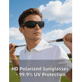 thumbnail image 3 of PUKCLAR Polarized Sports Sunglasses for Men Women Sunglasses Unbreakable Frame, 3 of 9