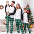 thumbnail image 3 of New 2023 Christmas Family Matching Pajamas Set DIY Front Blank Sleepwear Mother Father Kids 2 Pieces Suit Sleepwear Baby Romper, 3 of 4