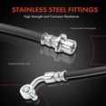 thumbnail image 4 of A-Premium Rear Driver and Passenger Brake Hydraulic Hoses Compatible with Select Honda Models - CR-V CRV 2007 2008 2009 2010 2011, 2.4L - Replace# 01466SWA000(Pack of 2), 4 of 6