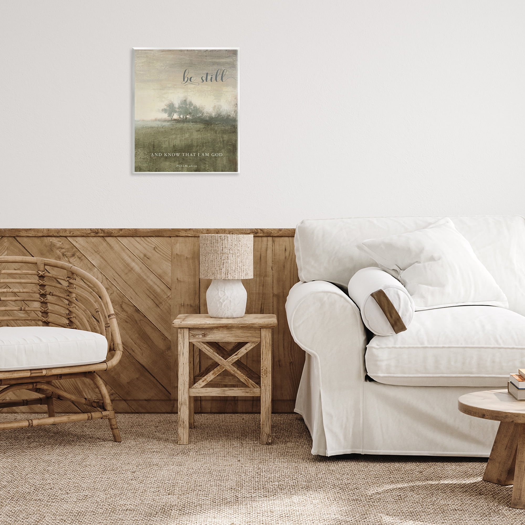 Stupell Industries Be Still Psalm 46:10 Wall Plaque Art, design by Michael Marcon