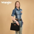 thumbnail image 4 of Wrangler Tote Bag for Women Western Cowhide Purse and Wallet Set, Black, 4 of 7