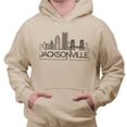 thumbnail image 2 of Skyline Jacksonville Florida Hoodie Sweatshirt Unisex 5X-Large Pink, 2 of 5