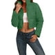 thumbnail image 2 of VISgogo, chaqueta corta para mujer, chaquetas de plumón de Color sólido a la moda, abrigo acolchado recortado, abrigo cálido de invierno VISgogo moda, 2 of 6