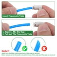 thumbnail image 7 of Unique Bargains Push to Connect Air Fittings 15/64" 90 Degree Air Line Quick Joint Plastic Metal 1/8"BSPT 2 Pcs White Silver Tone, 7 of 7