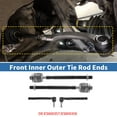 thumbnail image 3 of Unique Bargains 4pcs Front Inner Outer Tie Rod Ends Kit Suspension Kit for Nissan Maxima 2009-2014 No.ES800357/ES800358, 3 of 7