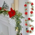 thumbnail image 7 of Mecorevxz Christmas Decorations Christmas Pines Branches and Canes Four Color Flower Heads Red Flower Heads with Lights for Home Decoration and Landscapes,180cm, 7 of 7